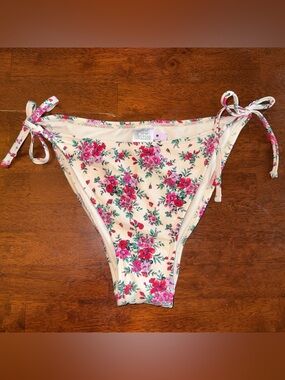 NWT Wild Fable pink floral bikini bottoms SZ M✨